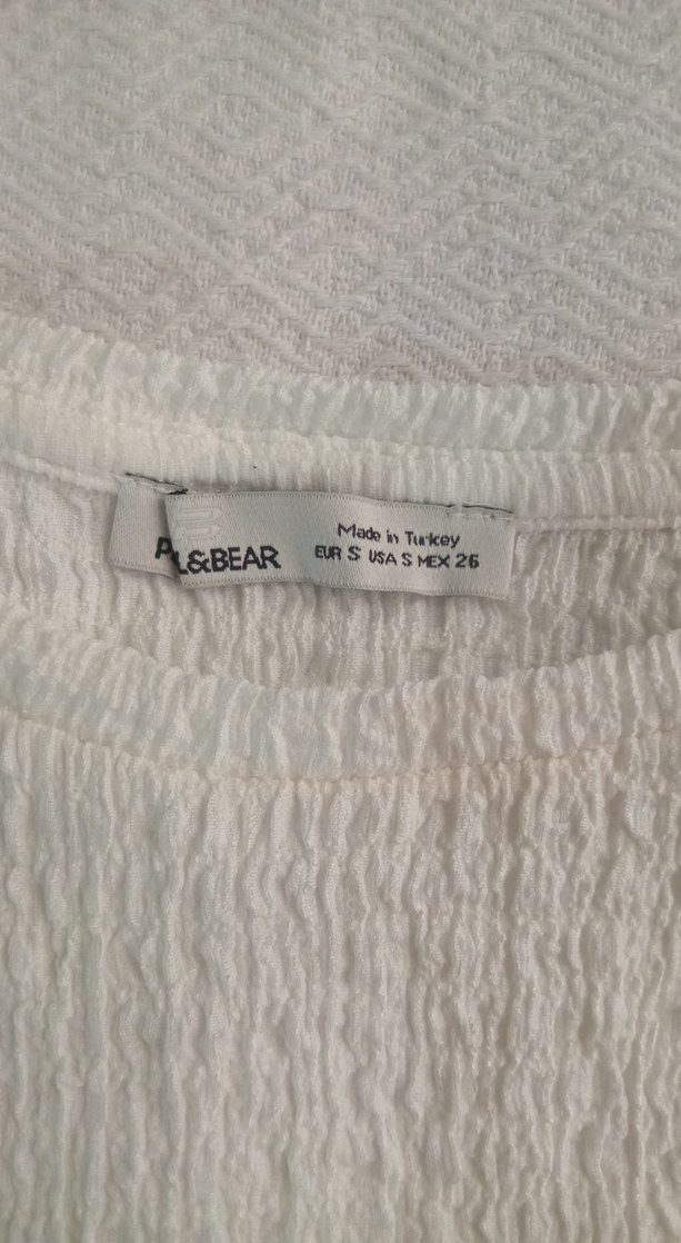 Beyaz Keten Kadın Bluz - Görsel 2