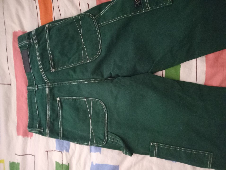 bershka yesil kargo jean - Görsel 4