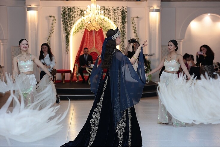 Diğer Pelerinli Lacivert bindallı romance-melissima marka