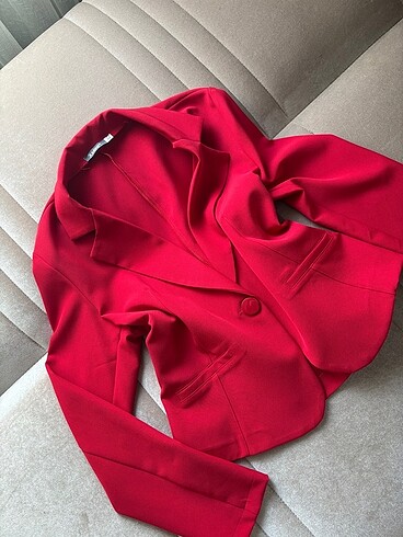 Kırmızı blazer