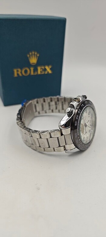 Beden ROLEX DAYTONA GÜMÜŞ SAAT