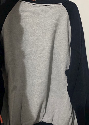 s Beden gri Renk Gri Uzun Kollu Yıldız Baskılı Sweatshirt