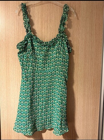 Zara askılı mini elbise