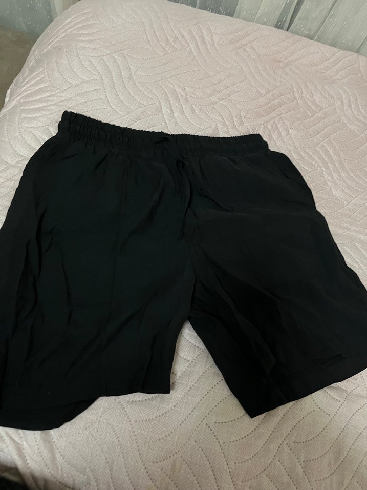 Siyah Rahat Kesim şort - Görsel 2