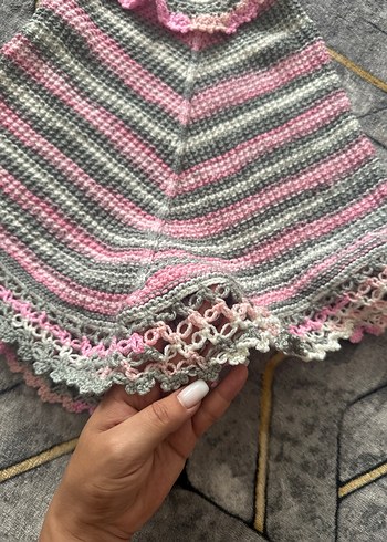 El  Örgüsü bebek Hırka Seti - Görsel 4