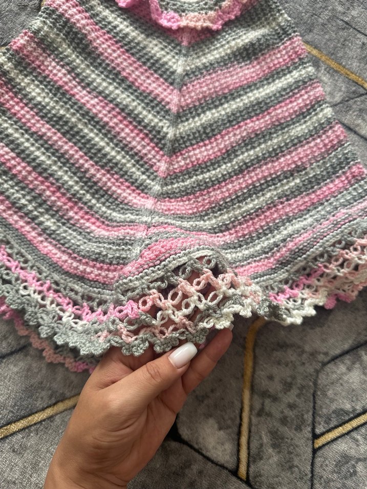 El  Örgüsü bebek Hırka Seti - Görsel 4