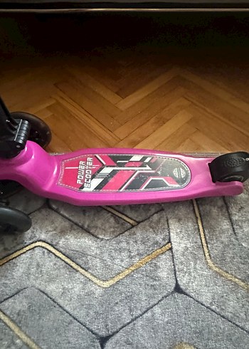 Renkli Pembe Çocuk Scooterı pilsan - Görsel 4