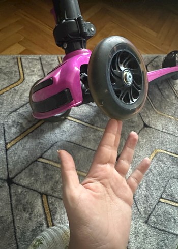 Renkli Pembe Çocuk Scooterı pilsan - Görsel 5