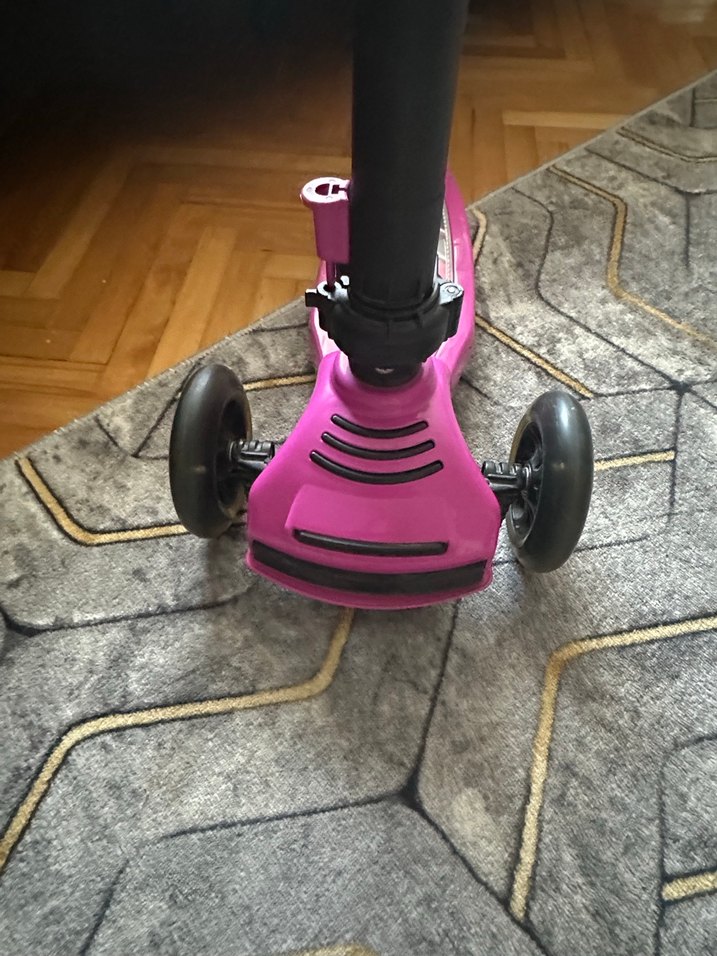 Renkli Pembe Çocuk Scooterı pilsan - Görsel 3