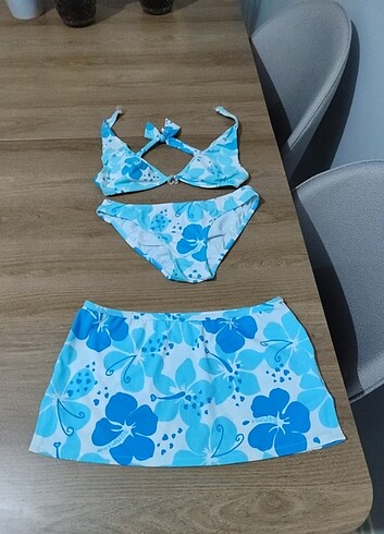 kom marka mavi bikini+etekli