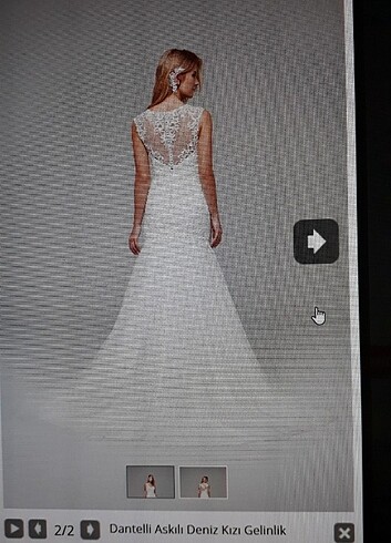 Denizkızı gelinlik 40 beden - Görsel 2