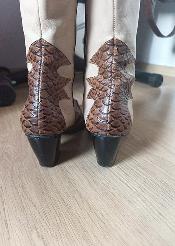 italyan orjinal deri kovboy çizmesi crocodile - Görsel 3