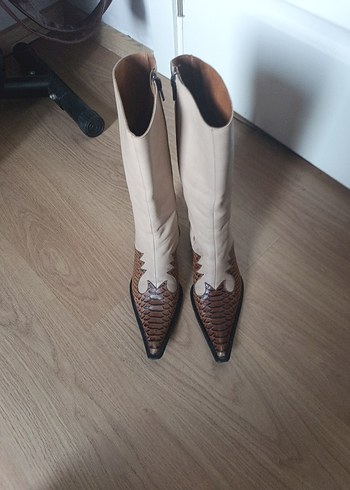 italyan orjinal deri kovboy çizmesi crocodile - Görsel 5