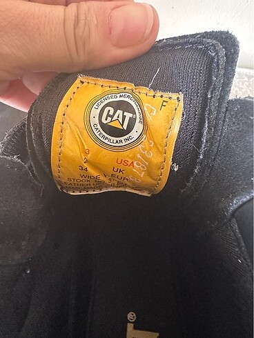 34 Beden siyah Renk Caterpillar bot