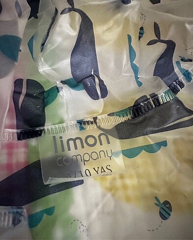 9 Yaş Beden Limon company yağmurluk