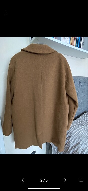 Pull and Bear Kaşe kahve kaban