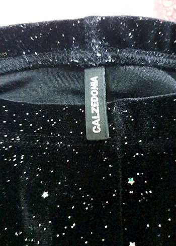 Kız Çocuk Siyah Simli Tayt - Görsel 2