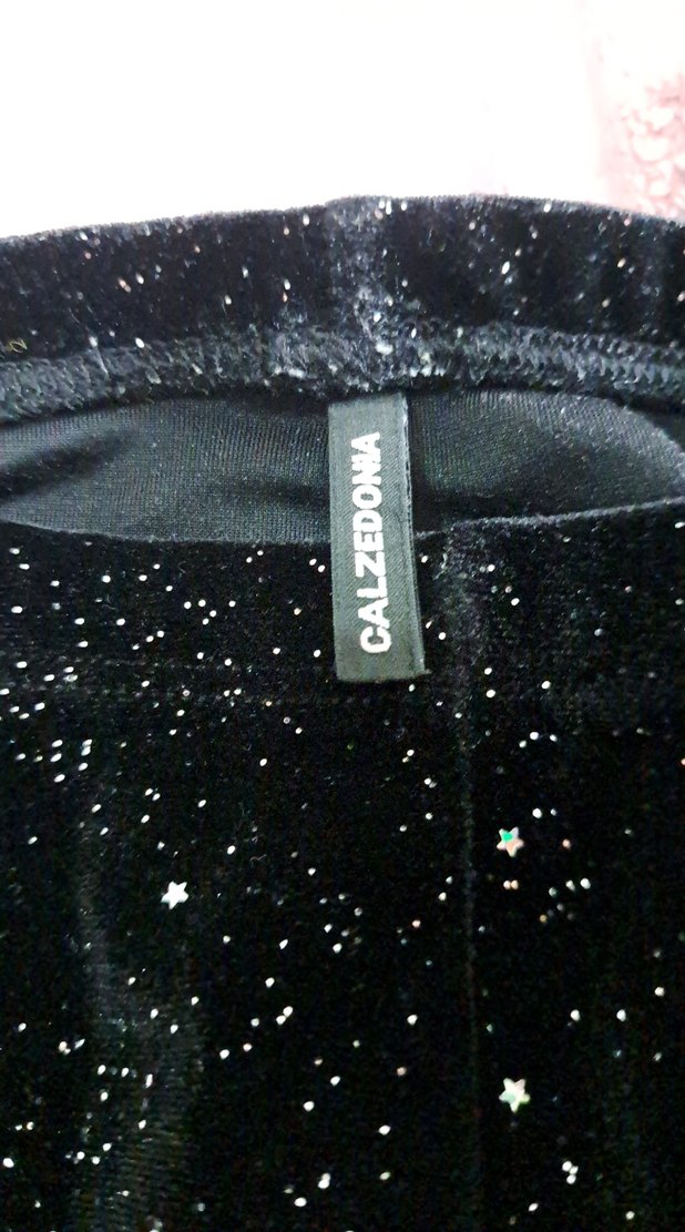 Kız Çocuk Siyah Simli Tayt - Görsel 2