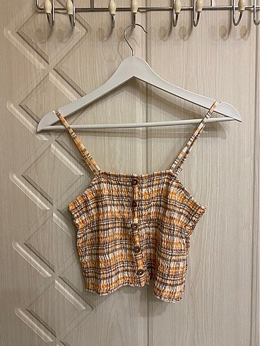 Askılı crop bluz