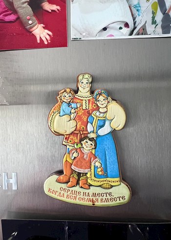 Renkli Aile Temalı Figürin Magnet