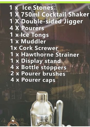 Diğer AYAOQIANG F23 Kokteyl Çalkalayıcı Shaker Seti