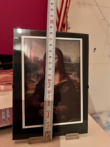 Beden siyah Renk Mona Lisa Çerçeveli Resim