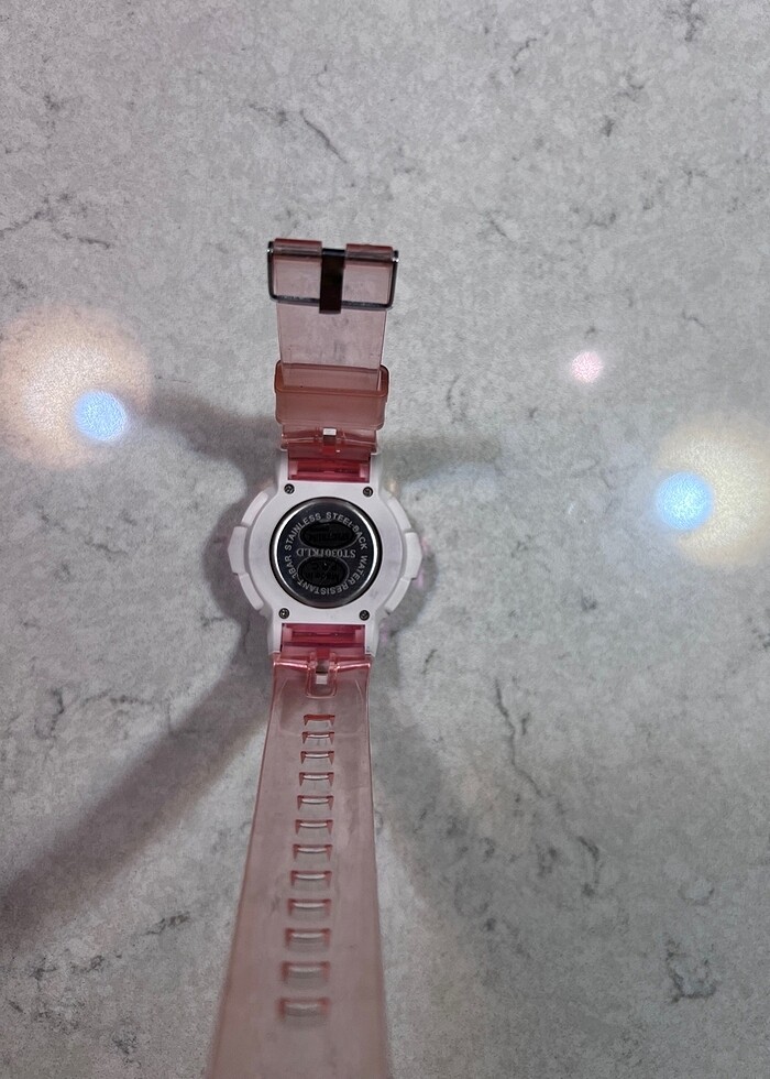 Öğrenci kız çocuk renkli dijital saat - Görsel 3