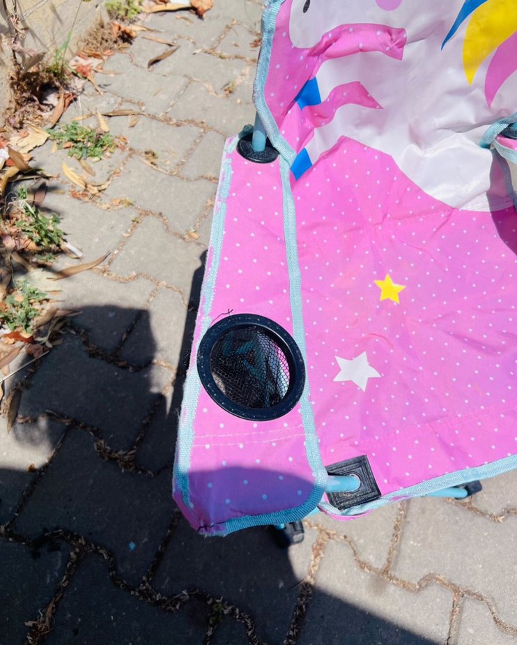 Unicorn Figürlü Çocuk Katlanabilir Sandalye Kamp Sandalyesi - Görsel 3