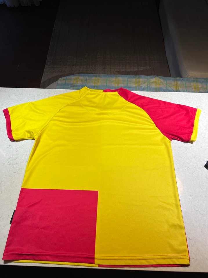 Sarı-Kırmızı Göztepe Kısa Kollu Spor Forma ve Siyah Şort - Görsel 4