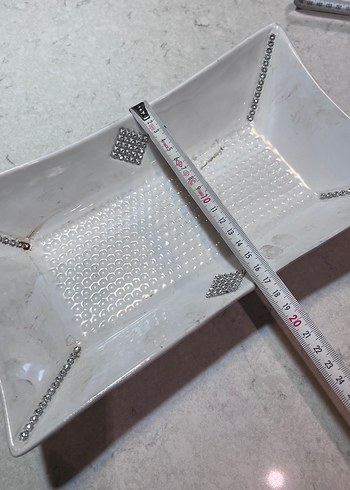 Porselen taşlı sunum tabağı - Görsel 4