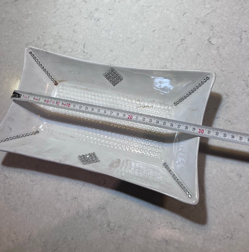 Porselen taşlı sunum tabağı - Görsel 5