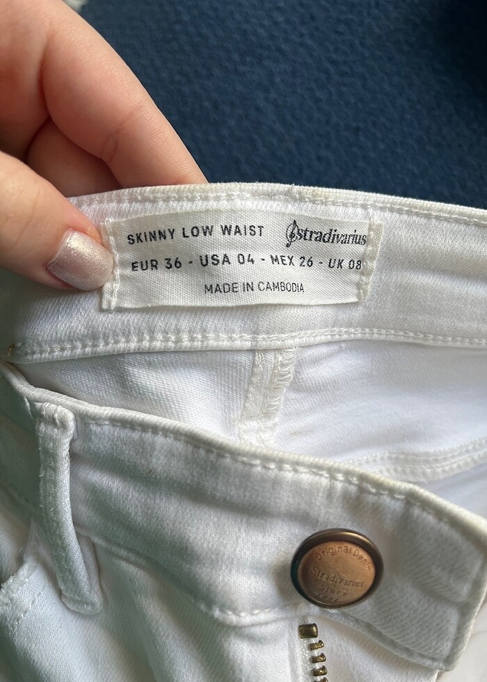 Stradivarius beyaz pantolon - Görsel 5