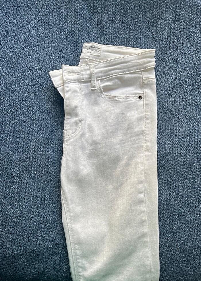 Stradivarius beyaz pantolon - Görsel 3