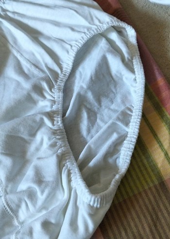 Beyaz Midi Vintage Külot
