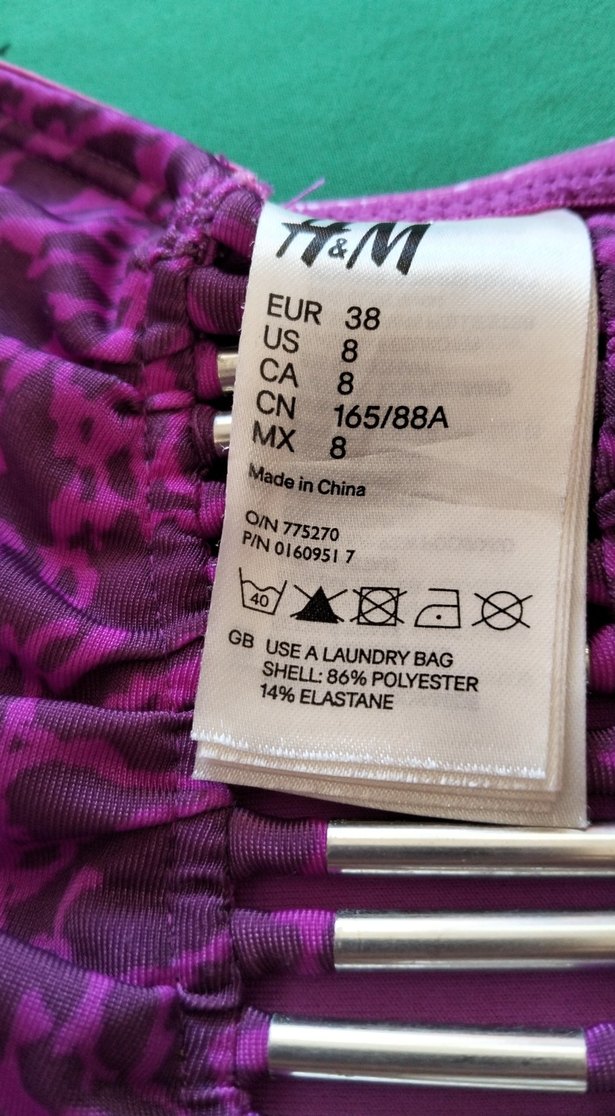 Mor Bağlamalı Bohem Drapeli Mayo - Görsel 2