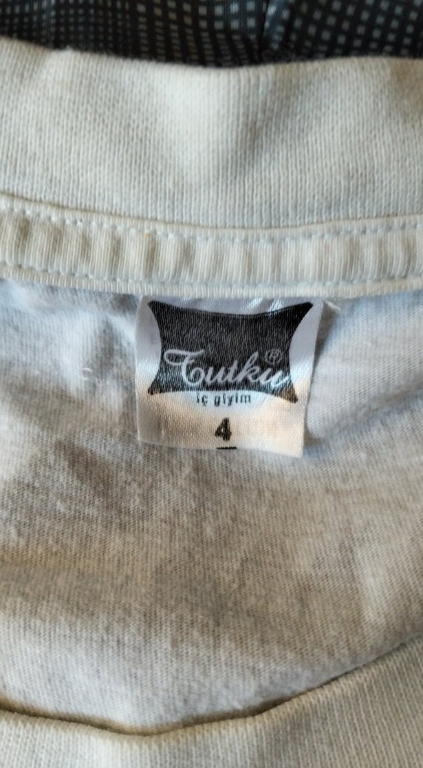 Erkek Beyaz Bol Kesim Tişört - Görsel 2