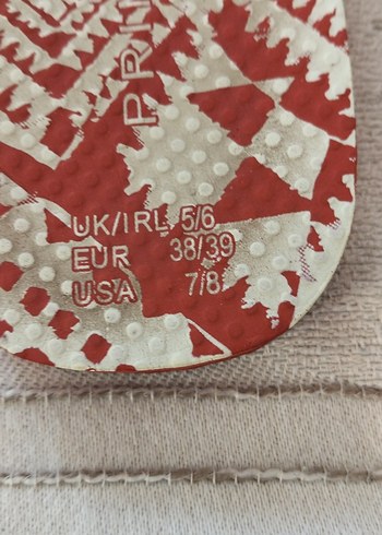 Kırmızı Bohem Desenli Kadın Terlik - Görsel 3