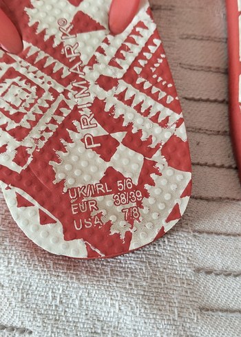 Kırmızı Bohem Desenli Kadın Terlik - Görsel 2