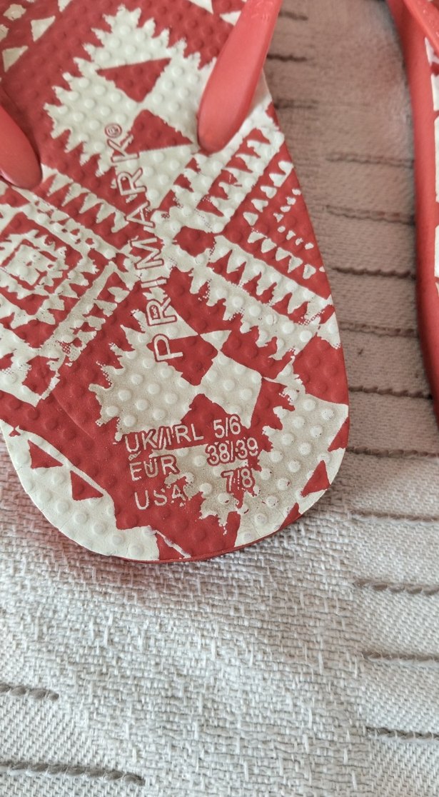 Kırmızı Bohem Desenli Kadın Terlik - Görsel 2