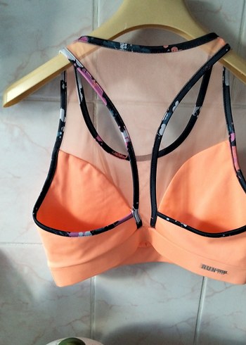 Turuncu Baskılı Mini Spor Sütyeni - Görsel 2