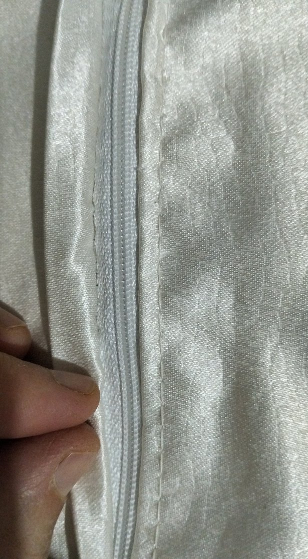 Nakışlı Parlak Beyaz Kırlent Kılıfı 2 adet - Görsel 3