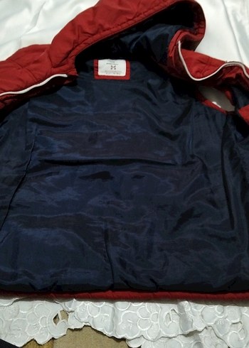 Kapüşonlu Kırmızı Erkek Çocuk Yelek - Görsel 6