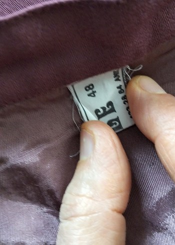 Bordo Midi Etek yeni berdan kumaş - Görsel 3