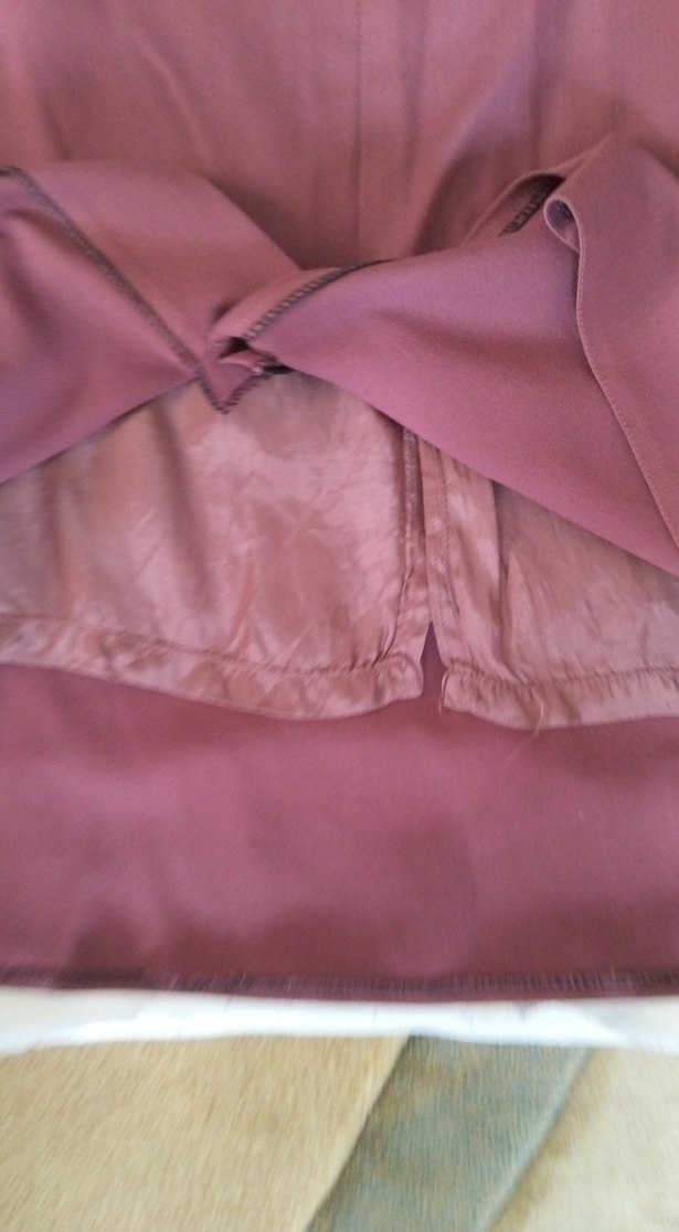 Bordo Midi  Etek yeni berdan kumaş - Görsel 5