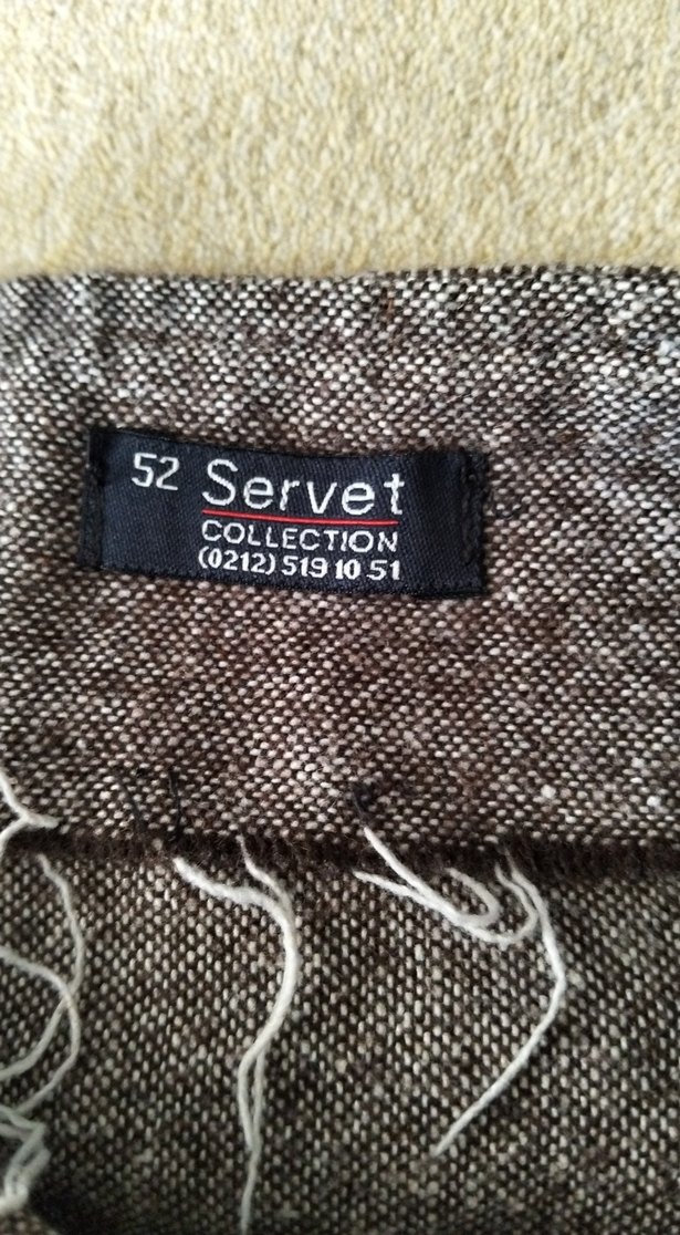 İşlemeli  Midi Bohem Etek kale kumaş - Görsel 5