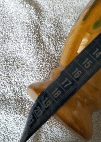 Parlak Sarı ve Yeşil Seramik Vazo - Görsel 3