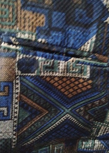 Düğmeli Lacivert Desenli Erkek Yelek - Görsel 4