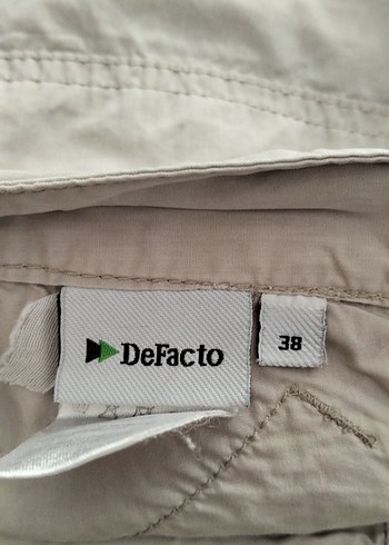 Pamuklu Kemerli Gri  kısa pantalon - Görsel 5