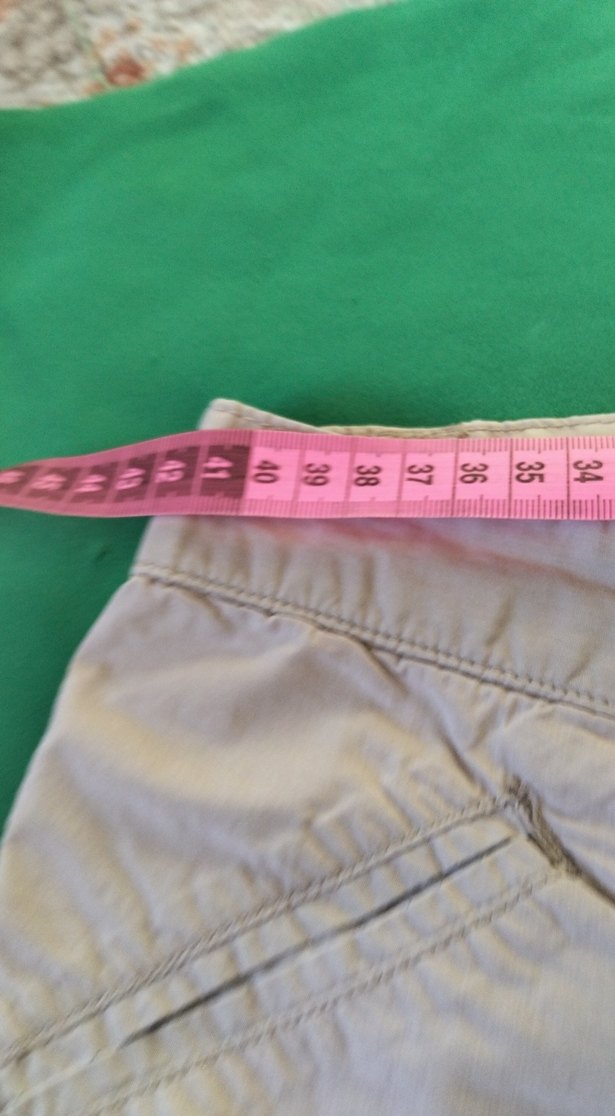 Pamuklu Kemerli Gri  kısa pantalon - Görsel 4