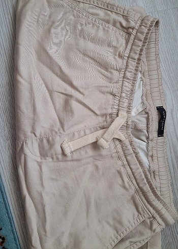 LC Waikiki Bej Keten Rahat Kesim Kadın Pantolon